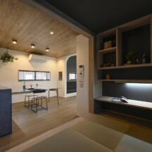 和のデザイン｜新築注文住宅竣工写真おしゃれなLDK｜年間11棟限定。岡山・倉敷で工務店が“作品”として叶えるおしゃれな注文住宅｜岡山・倉敷でおしゃれな注文住宅を手がける工務店【意匠堂】