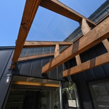 中庭・ウッドデッキ(中庭のある家)施工事例