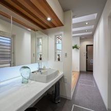 トイレ/洗面のデザイン|トイレ洗面(水回り)施工事例|年間11棟限定。岡山・倉敷で工務店が“作品”として叶えるおしゃれな注文住宅|岡山・倉敷でおしゃれな注文住宅を手がける工務店【意匠堂】