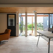 中庭・ウッドデッキ(中庭のある家)施工事例