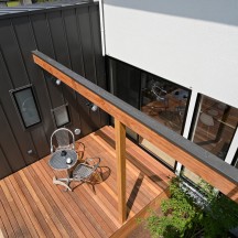 中庭・ウッドデッキ(中庭のある家)施工事例