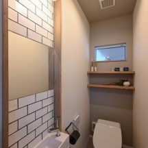 トイレ/洗面のデザイン|トイレ洗面(水回り)施工事例|年間11棟限定。岡山・倉敷で工務店が“作品”として叶えるおしゃれな注文住宅|岡山・倉敷でおしゃれな注文住宅を手がける工務店【意匠堂】