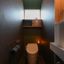 トイレ／洗面のデザイン｜トイレ洗面（水回り）施工事例｜年間11棟限定。岡山・倉敷で工務店が“作品”として叶えるおしゃれな注文住宅｜岡山・倉敷でおしゃれな注文住宅を手がける工務店【意匠堂】