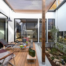 中庭・ウッドデッキ(中庭のある家)施工事例