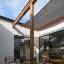 中庭・ウッドデッキ(中庭のある家)施工事例