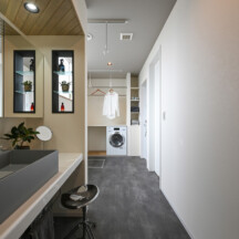 トイレ／洗面のデザイン｜トイレ洗面（水回り・洗濯室）施工事例｜年間11棟限定。岡山・倉敷で工務店が“作品”として叶えるおしゃれな注文住宅｜岡山・倉敷でおしゃれな注文住宅を手がける工務店【意匠堂】