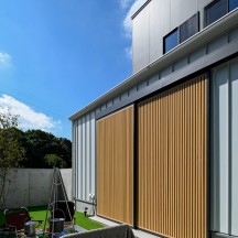 中庭・ウッドデッキ(中庭のある家)施工事例