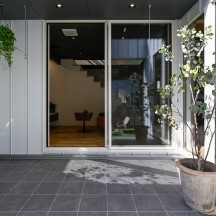 中庭・ウッドデッキ(中庭のある家)施工事例