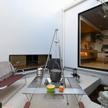 中庭・ウッドデッキ(中庭のある家)施工事例