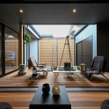 中庭・ウッドデッキ(中庭のある家)施工事例