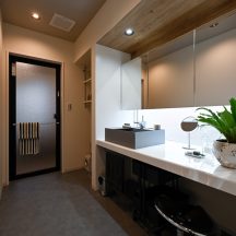 トイレ/洗面のデザイン|トイレ洗面(水回り)施工事例|年間11棟限定。岡山・倉敷で工務店が“作品”として叶えるおしゃれな注文住宅|岡山・倉敷でおしゃれな注文住宅を手がける工務店【意匠堂】