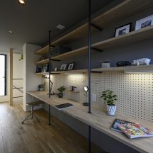 趣味部屋のデザイン|工務店,注文住宅,家づくり,建築家,新築,住宅展示場,設計事務所,岡山,倉敷,総社,中庭のある家,デザイナーズ住宅,インナーガレージ,コートハウス,高気密,高断熱,高性能住宅,耐震住宅,おしゃれ住宅,店舗併用住宅,竣工写真,施工事例|年間11棟限定。岡山・倉敷で工務店が“作品”として叶えるおしゃれな注文住宅|岡山・倉敷でおしゃれな注文住宅を手がける工務店【意匠堂】