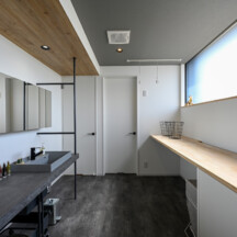 トイレ／洗面のデザイン｜トイレ洗面（水回り・洗濯室）施工事例｜年間11棟限定。岡山・倉敷で工務店が“作品”として叶えるおしゃれな注文住宅｜岡山・倉敷でおしゃれな注文住宅を手がける工務店【意匠堂】