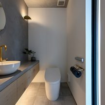トイレ/洗面のデザイン|トイレ洗面(水回り)施工事例|年間11棟限定。岡山・倉敷で工務店が“作品”として叶えるおしゃれな注文住宅|岡山・倉敷でおしゃれな注文住宅を手がける工務店【意匠堂】
