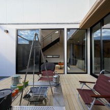 中庭・ウッドデッキ(中庭のある家)施工事例