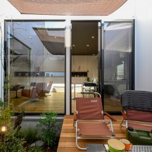 中庭・ウッドデッキ(中庭のある家)施工事例