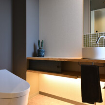 トイレ／洗面のデザイン｜トイレ洗面（水回り）施工事例｜年間11棟限定。岡山・倉敷で工務店が“作品”として叶えるおしゃれな注文住宅｜岡山・倉敷でおしゃれな注文住宅を手がける工務店【意匠堂】