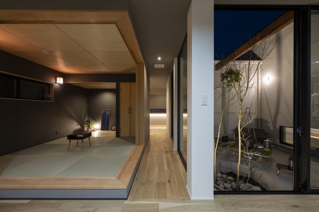 リビング一体型（茶室風）の和室｜岡山・倉敷でおしゃれな注文住宅を手がける工務店【意匠堂】